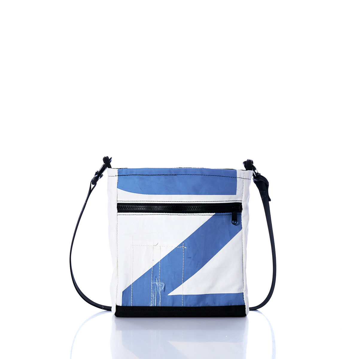 Vintage Blue and White Small Voyager Crew Crossbody