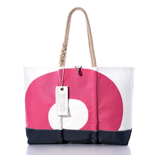 Vintage Pink 8 Ogunquit Beach Tote
