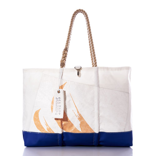 Vintage Faded Brush Stroke Ogunquit Beach Tote