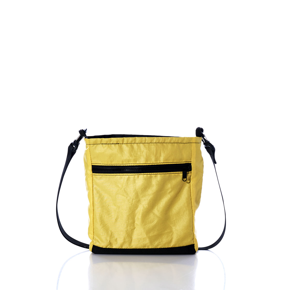 Vintage Yellow and White Small Voyager Crew Crossbody
