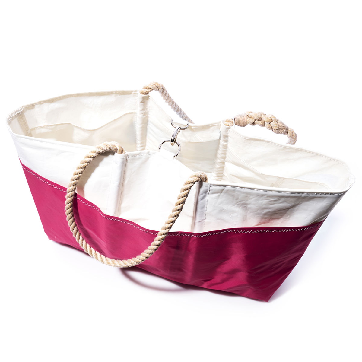Vintage Pink Multicolor Ogunquit Beach Tote