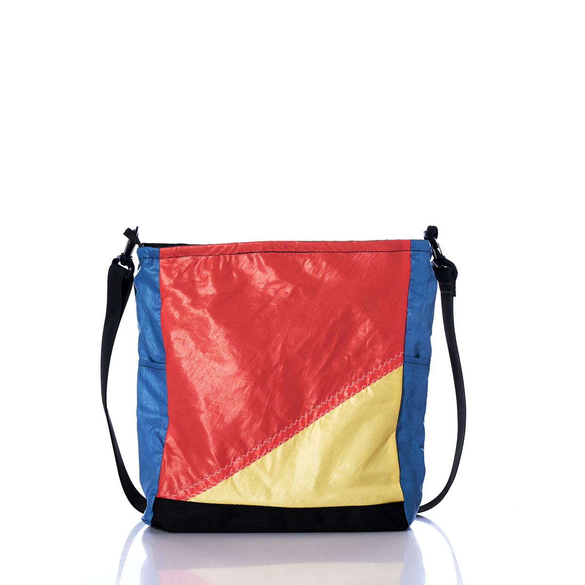 Vintage Orange and Blue Medium Voyager Crew Crossbody