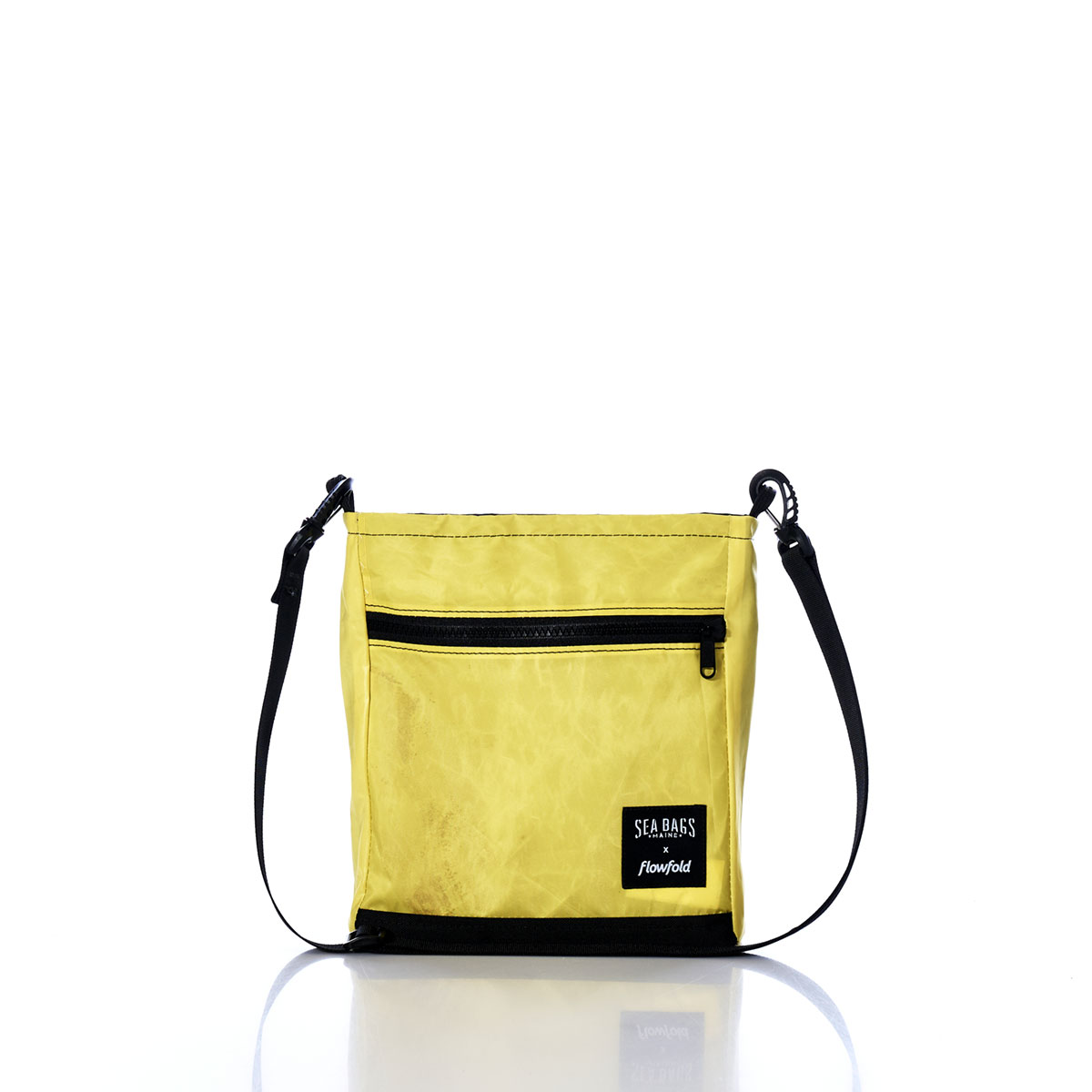 Vintage Neon Yellow Small Voyager Crew Crossbody