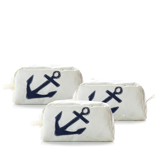 Navy Anchor Toiletry Bag Wedding Party Package