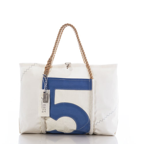 Vintage Blue 5 Wharf Tote