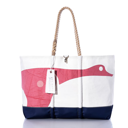 Vintage Red Goose Ogunquit Beach Tote