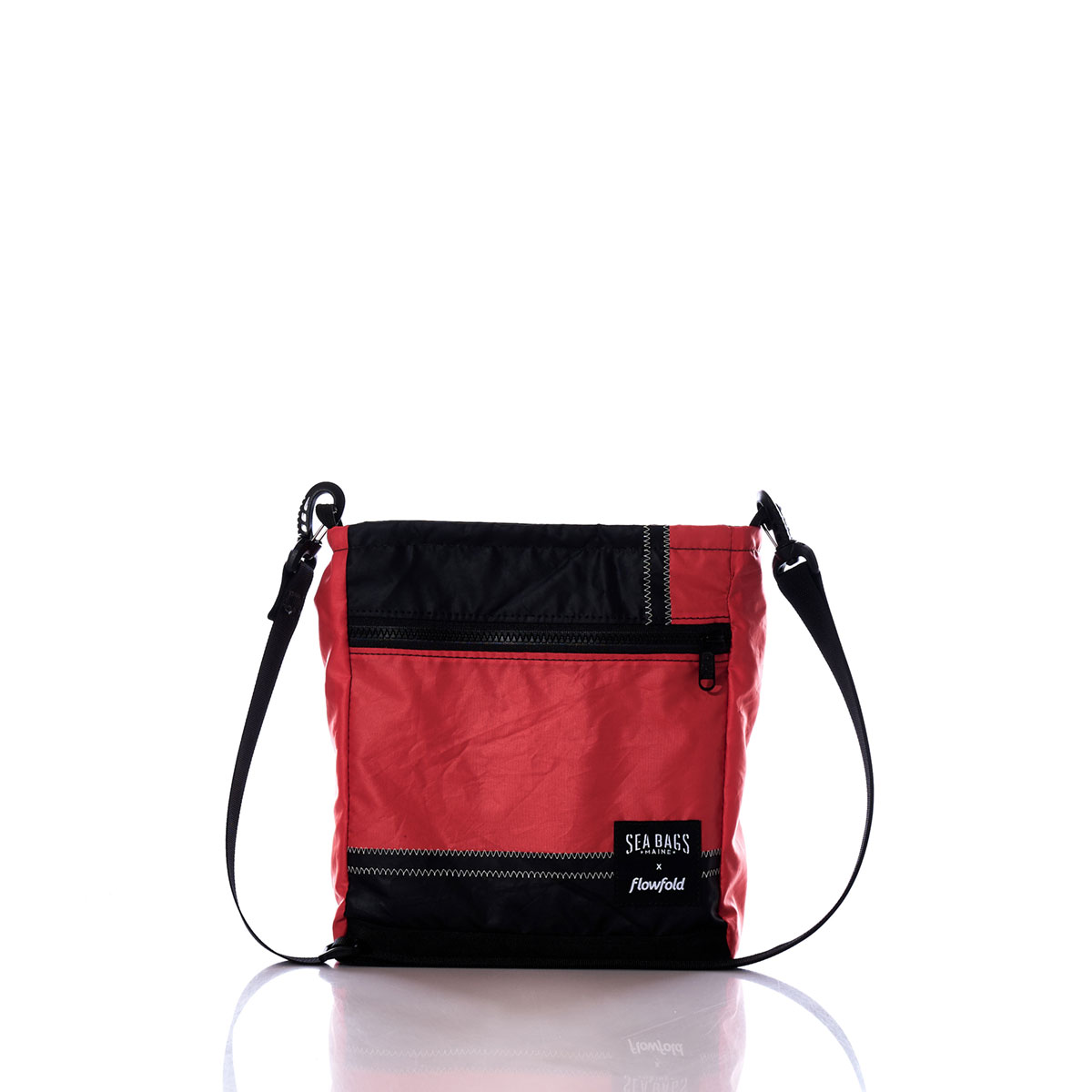 Vintage Orange and Black Small Voyager Crew Crossbody