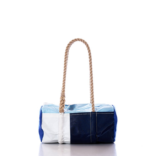 Vintage Blue Baguette Bag