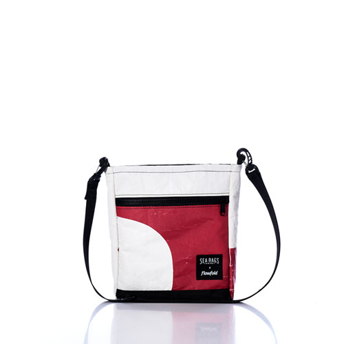 Vintage Red and White Small Voyager Crew Crossbody