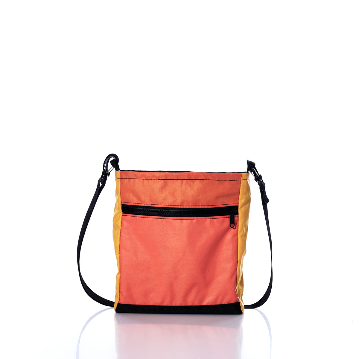 Vintage Orange and Yellow Small Voyager Crew Crossbody