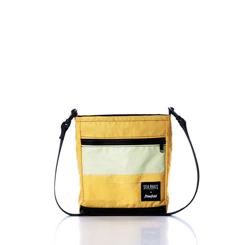 Vintage Yellow and Green Small Voyager Crew Crossbody