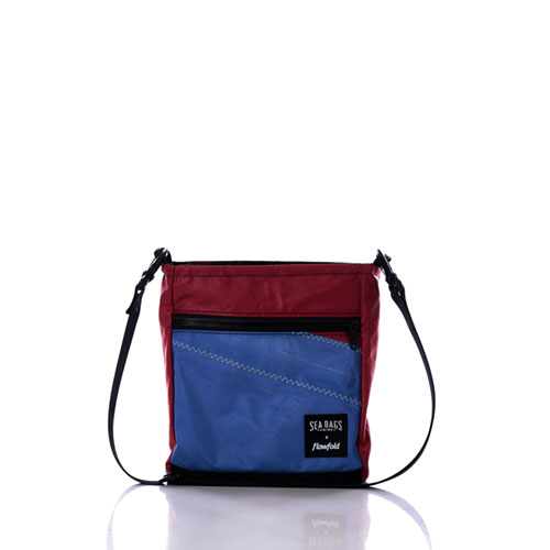 Vintage Red and Blue Small Voyager Crew Crossbody
