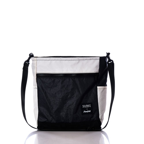 Vintage Black and White Medium Voyager Crew Crossbody
