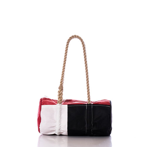 Vintage Red and Black Baguette Bag