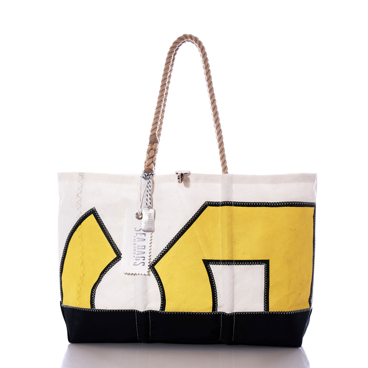 Sea Bags Vintage Yellow 5 Ogunquit Beach Tote