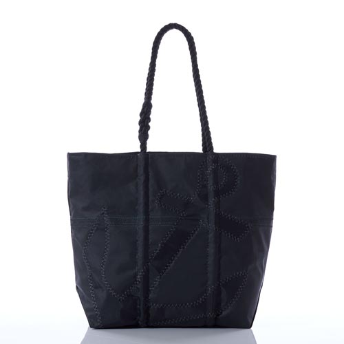 Black-on-Black Anchor Diaper Bag