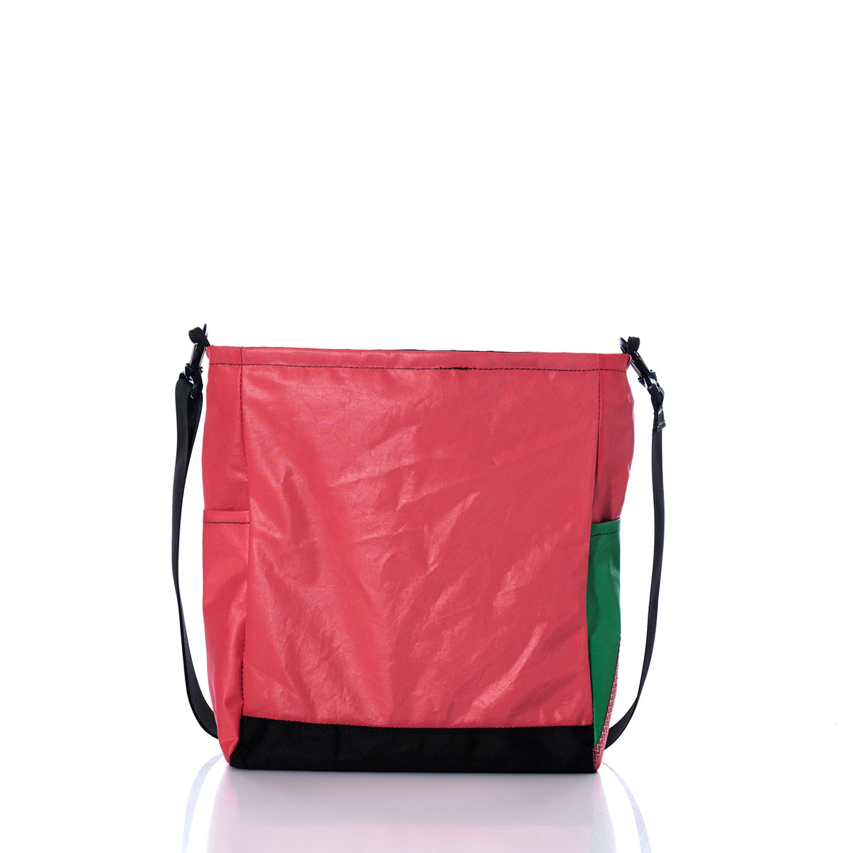 Vintage Green and Red Medium Voyager Crew Crossbody