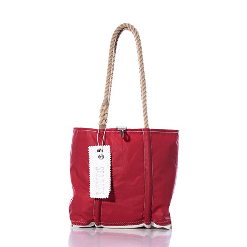 Vintage Red and White Handbag