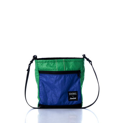 Vintage Blue and Green Small Voyager Crew Crossbody