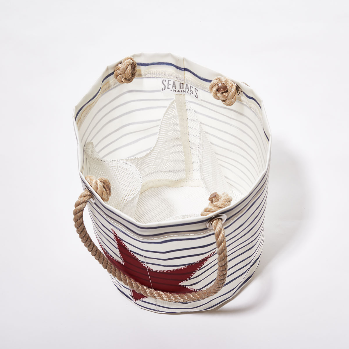 Breton Stripe and Star Beachcomber Bucket