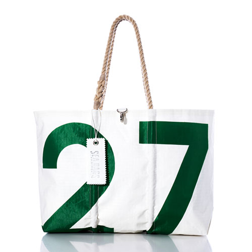 Vintage Green 27 Large Tote