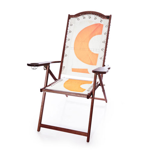 Vintage Orange 6 Lounge Chair