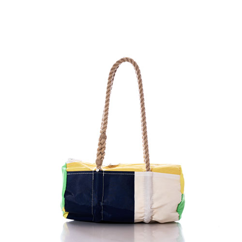 Vintage Blue Multicolor Baguette Bag