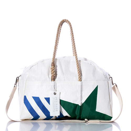 Vintage Green Star Chavron Weekender