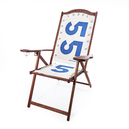 Vintage Blue 555 Lounge Chair