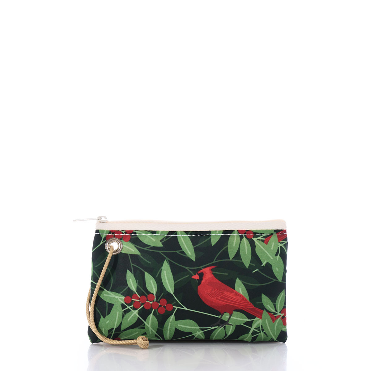 Winterberry Cardinals Wristlet