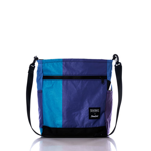 Vintage Purple and Blue Medium Voyager Crew Crossbody