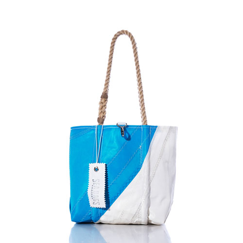 Vintage Blue and White Handbag