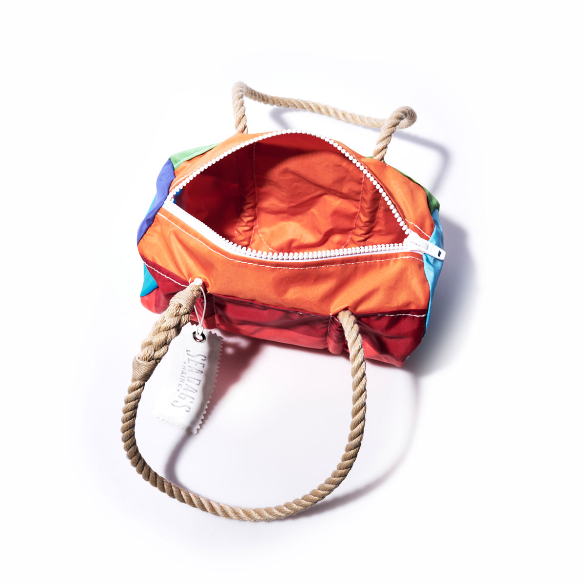 Vintage Rainbow Baguette Bag
