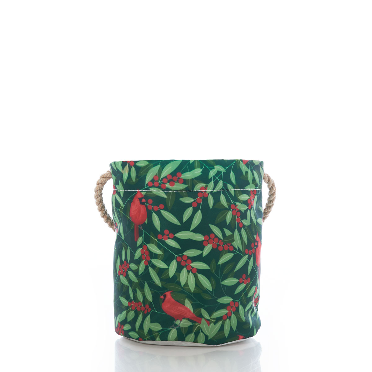 Winterberry Cardinals Bucket Bag