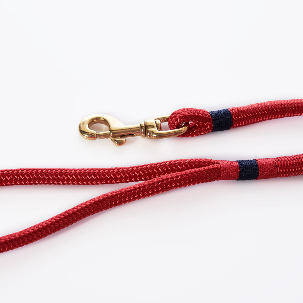 Maine Rope Dog Leash - Deep Red