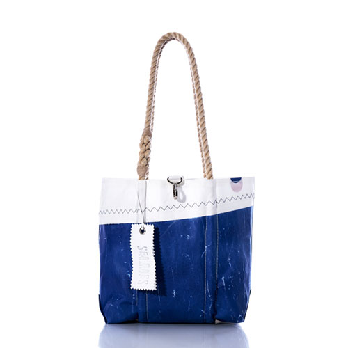 Vintage Blue and White Handbag