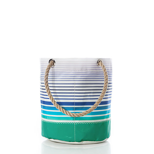 Blue Ombre Stripe Beverage Bucket