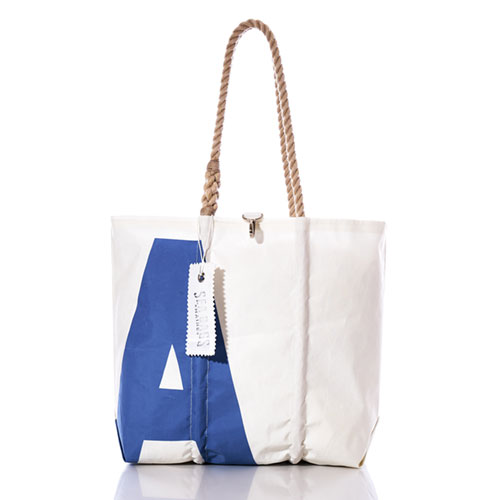 Vintage Blue A Medium Tote
