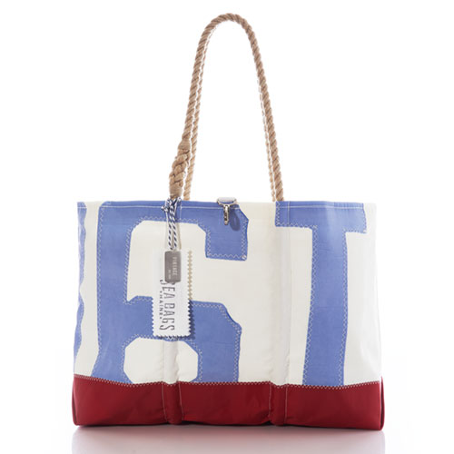 Vintage Blue 6I Ogunquit Beach Tote