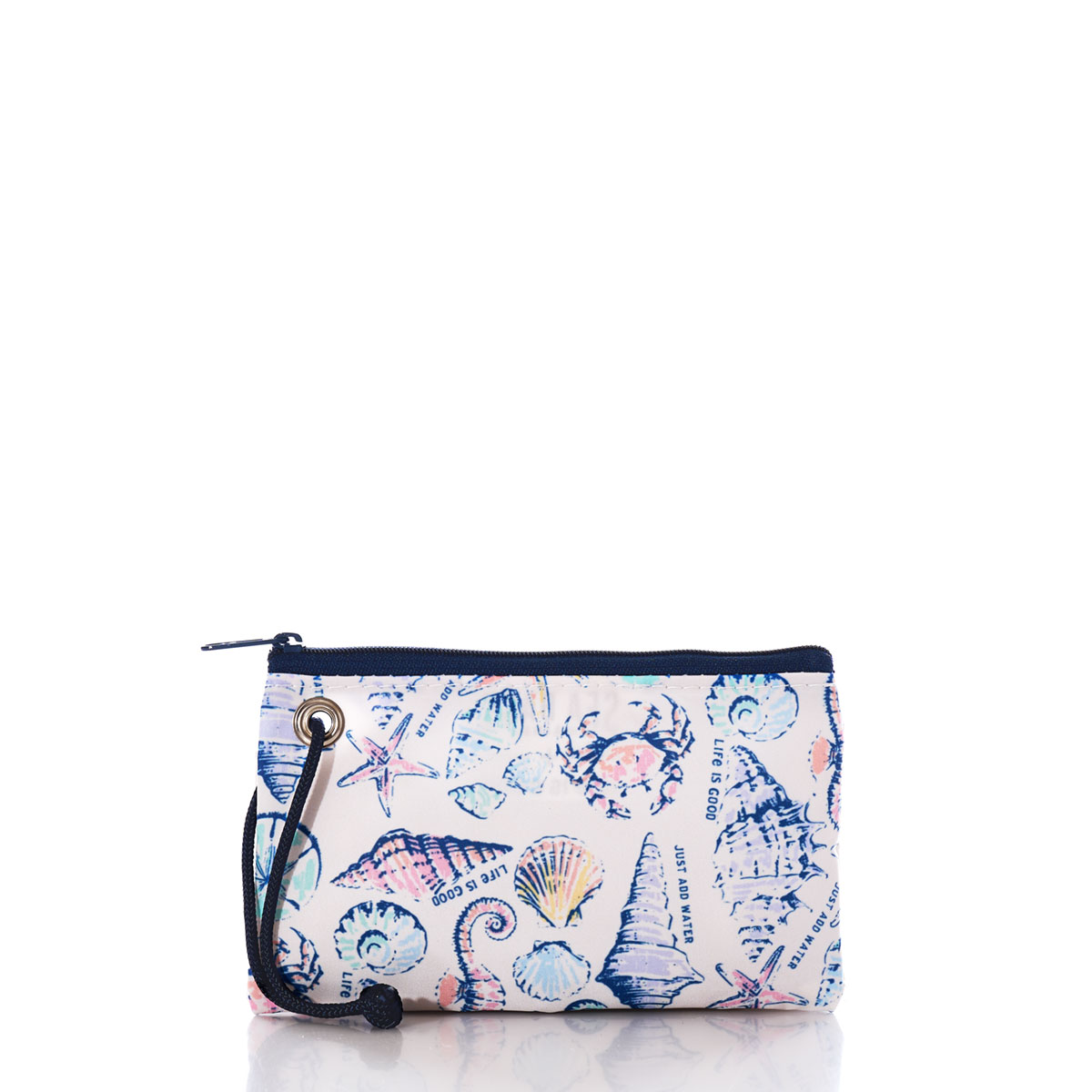 Life Is Good Shell Print Wristlet