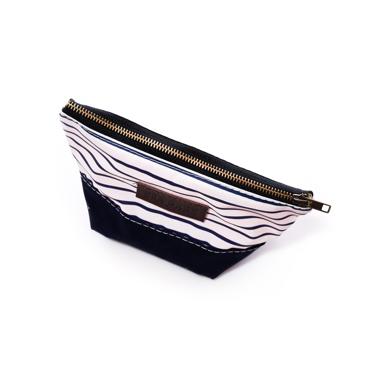 Navy Mariner Stripe Chebeague Cosmetic Bag