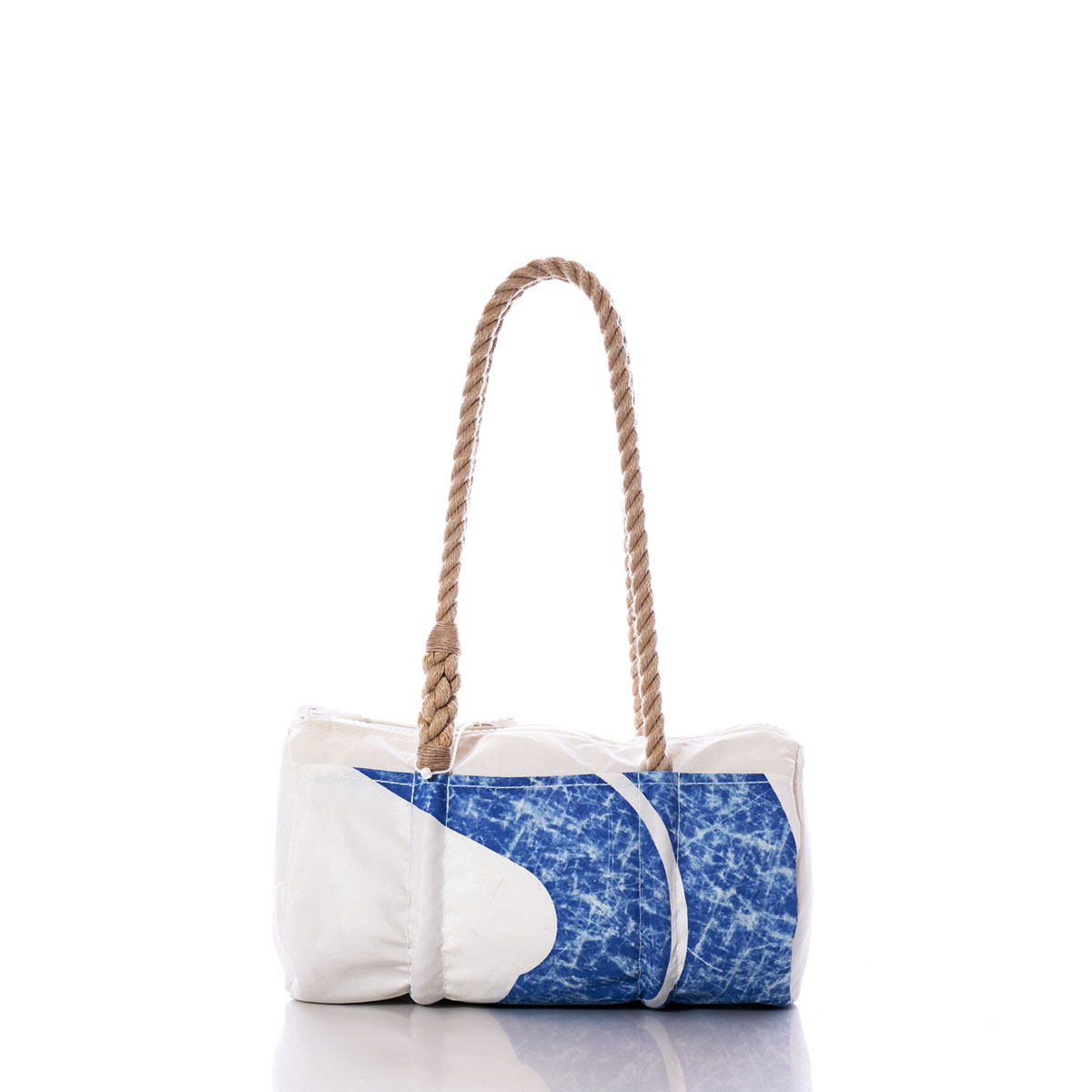 Vintage Blue Graphic Baguette Bag
