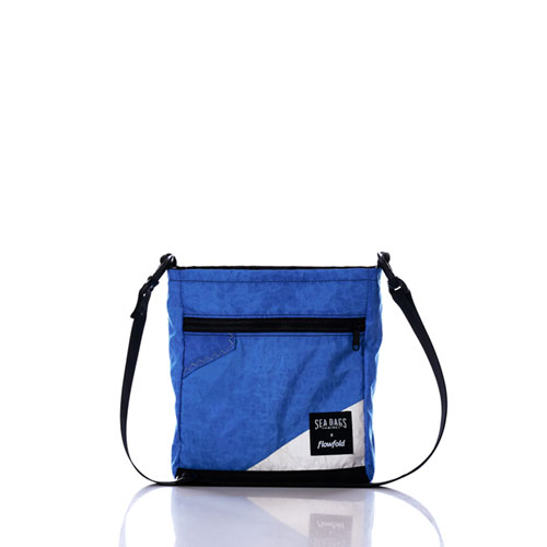 Vintage Blue and White Small Voyager Crew Crossbody