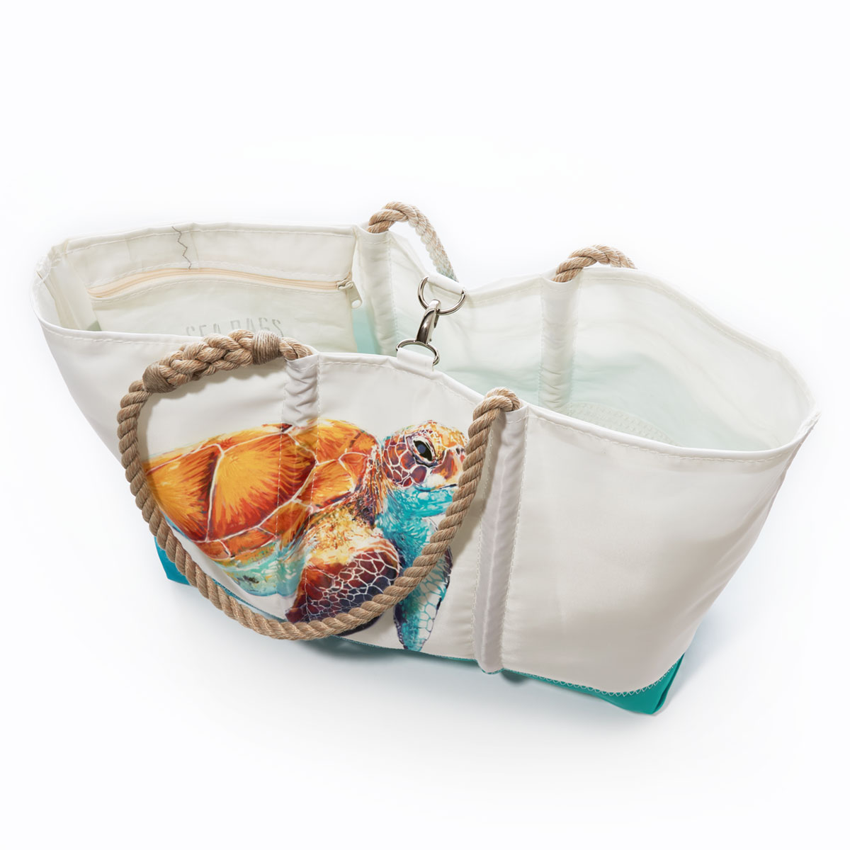 Multicolor Sea Turtle Ogunquit Beach Tote
