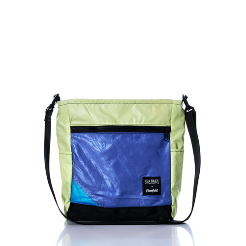 Vintage Green and Blue Medium Voyager Crew Crossbody