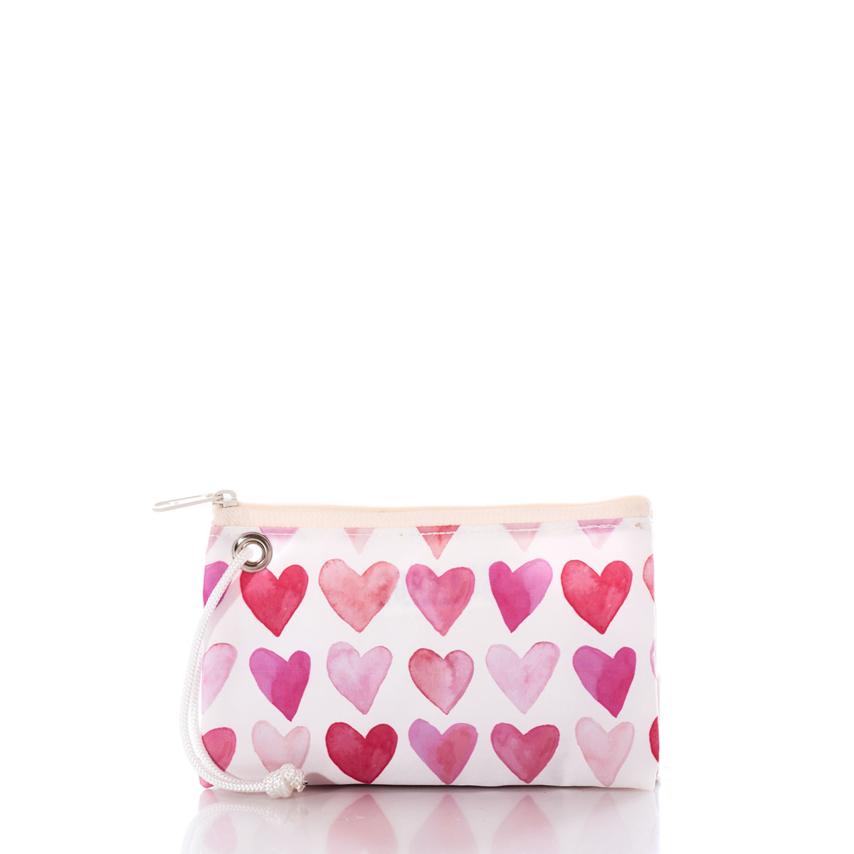 Watercolor Hearts Wristlet
