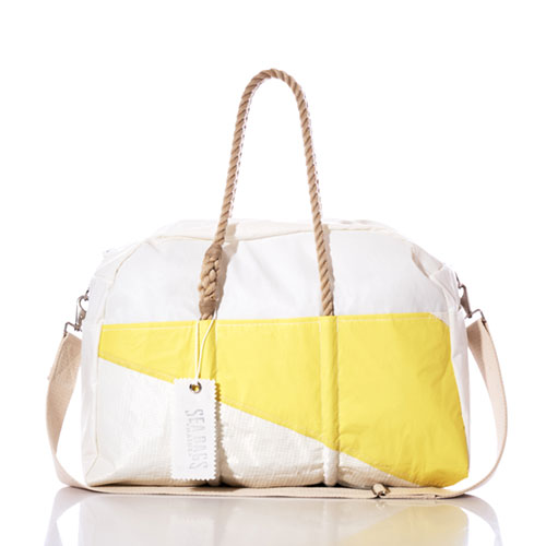 Vintage Yellow and Blue Weekender