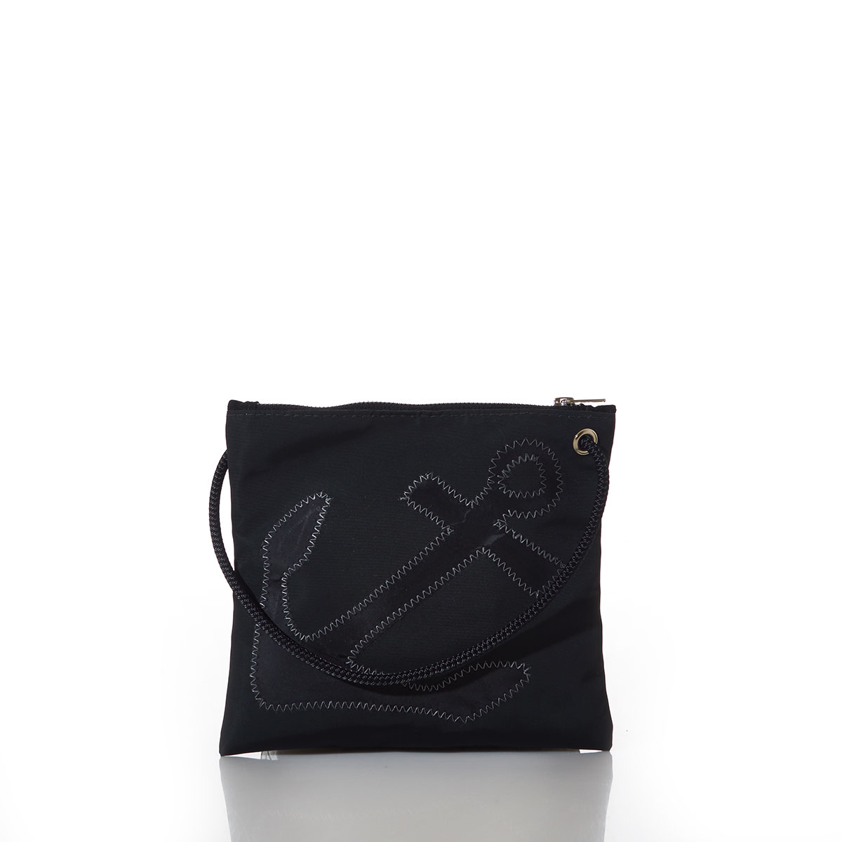 Black-on-Black Anchor Slim Crossbody Bag