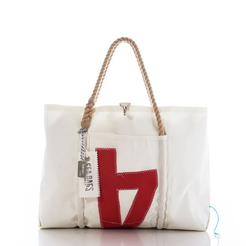 Vintage Red 4 Wharf Tote