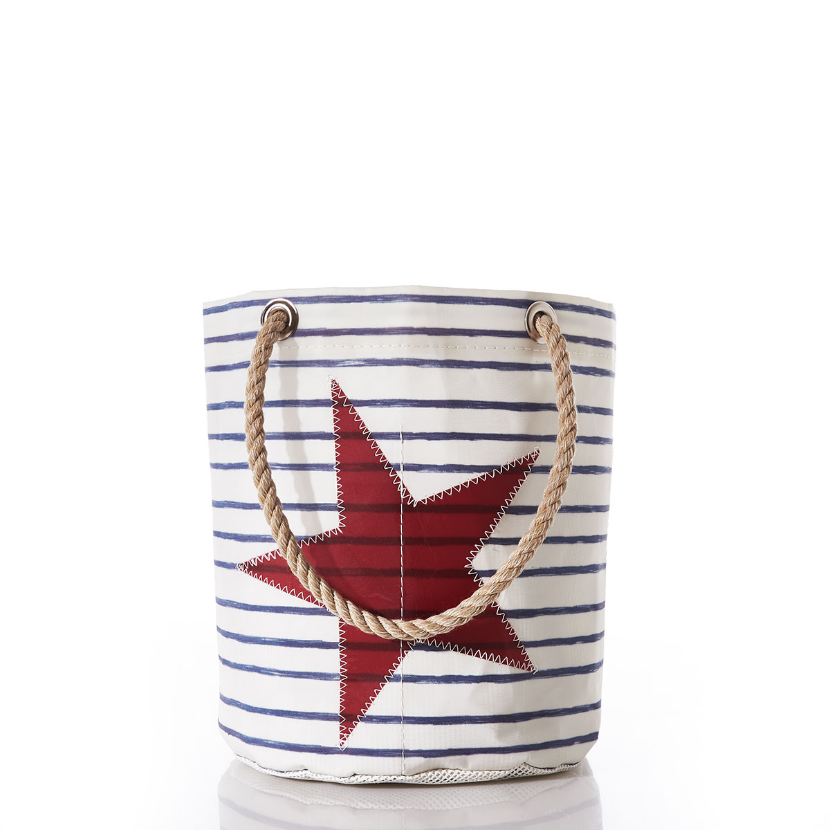 Breton Stripe and Star Beachcomber Bucket